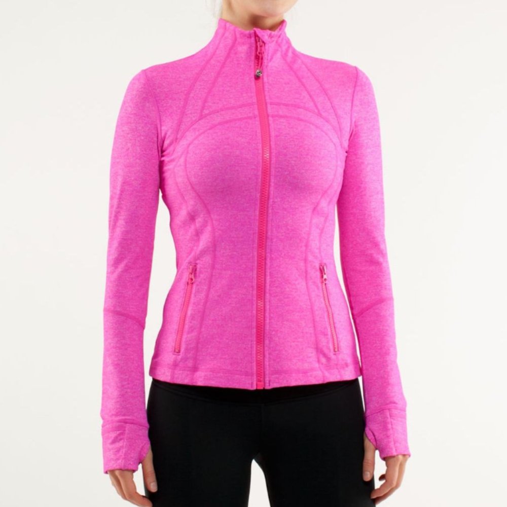 Lululemon Define Jacket - Heathered Pink - Size 6